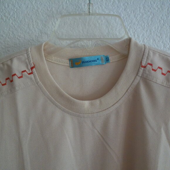 Beige color Men T-shirt, - Picture 5 of 6